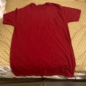 Red pocket T-shirt